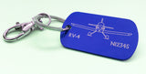 Custom Laser Engraved Dog Tag Key Chain