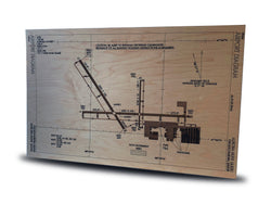 Laser Engraved Airport Diagram