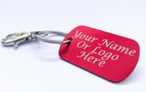 Custom Laser Engraved Dog Tag Key Chain